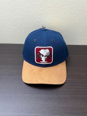 Peanuts Snoopy Suede Brim Ball Cap Hat